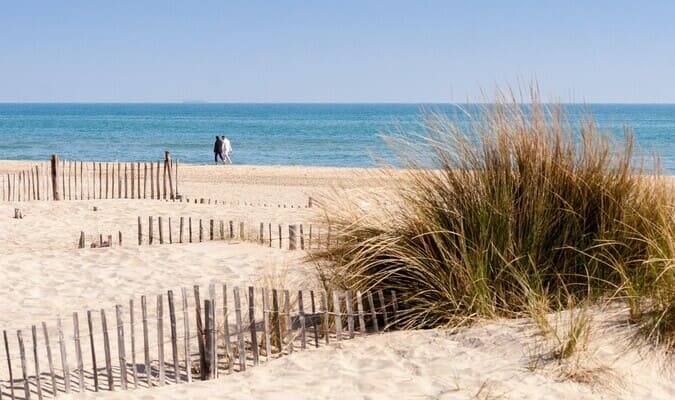 Dunes de sables plage